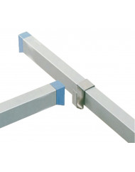 Rayonnage aluminium anodisé 149,4 cm x 175 cm 150 kg 4 étagères Tournus