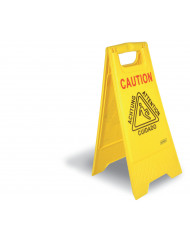 Panneau avertissement sol glissant rectangulaire jaune 28 cm Probbax