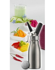 Siphon à chantilly inox 1 L Ø 10,5 cm 33,7 cm Pro.cooker