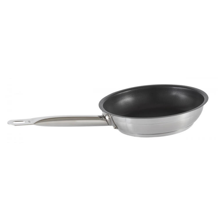 Poêle rond inox Revêtement anti-adhésif Ø 28 cm 5,5 cm 3 L Qualiplus Pro.cooker
