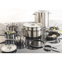 Poêle rond inox Revêtement anti-adhésif Ø 28 cm 5,5 cm 3 L Qualiplus Pro.cooker