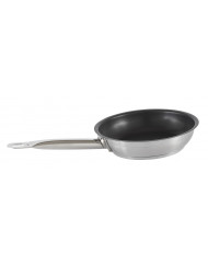 Poêle rond inox Revêtement anti-adhésif Ø 24 cm 5,5 cm 2 L Qualiplus Pro.cooker