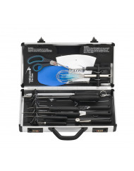 Mallette de cuisine 29 pièces aluminium 44,5x21x8,7 cm 29 éléments Deglon