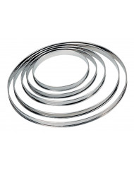 Cercle à tarte inox Sans revêtement Ø 28 cm 2 cm Pro.cooker