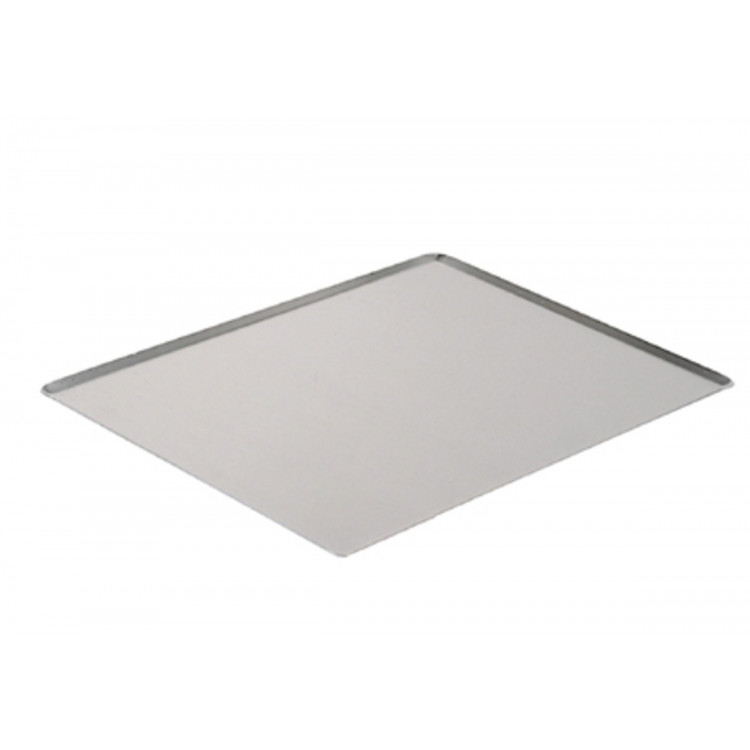 Plaque de cuisson non perforé aluminium Pâtissier 60x40 cm 1,5 mm Bords pincés De Buyer