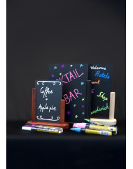 Feutres craie couleur pointe large bleu Securit (4 pièces)