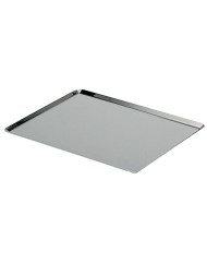 Plaque pâtissière GN 1/1 non perforé inox GN 1/1 53x32,5x1 cm 1 mm Bords pincés De Buyer