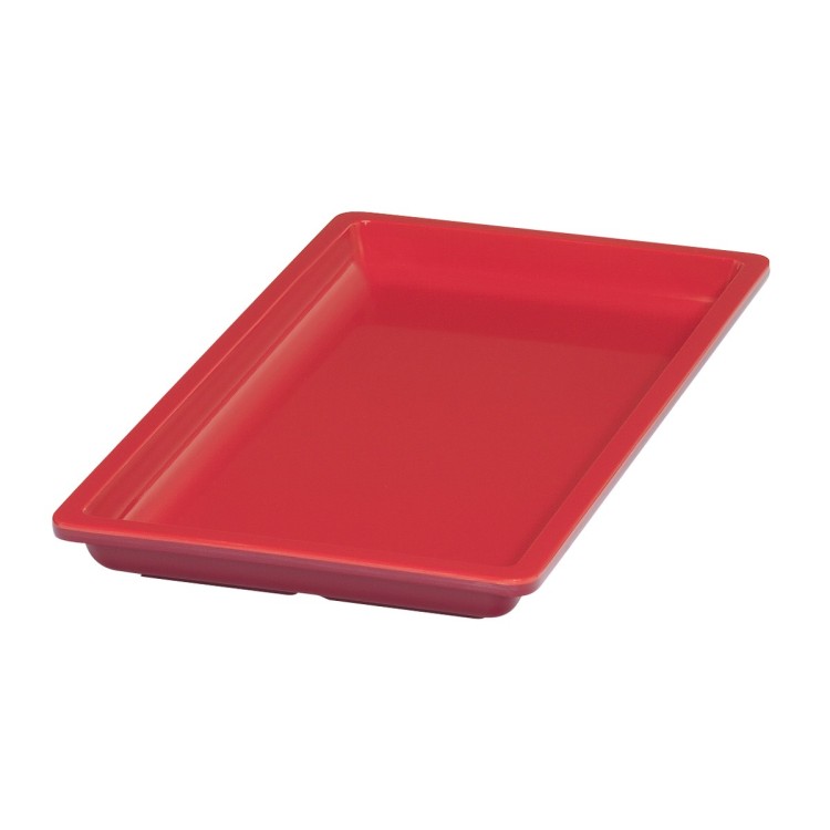 Bac rectangulaire rouge mélamine 32,5 cm Vestah Platex