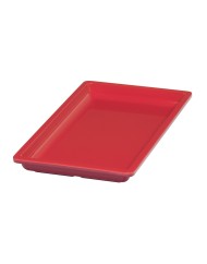 Bac rectangulaire rouge mélamine 32,5 cm Vestah Platex