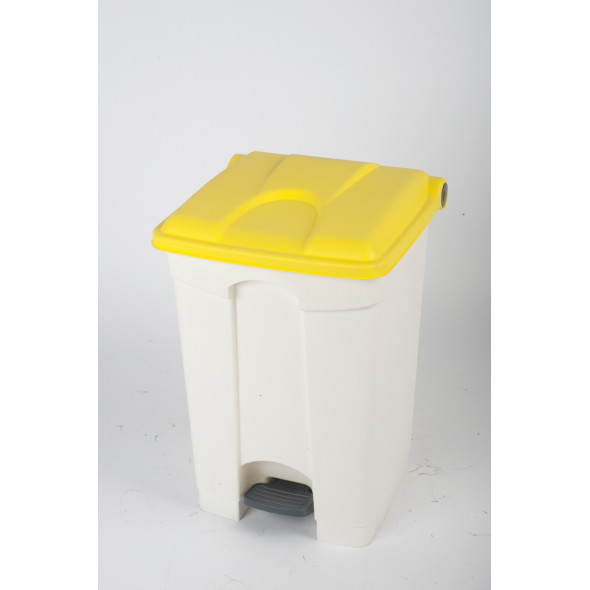 Collecteur à pédale plastique 45 L jaune Probbax