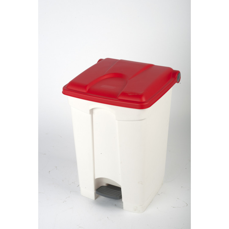 Collecteur à pédale plastique 45 L rouge Probbax