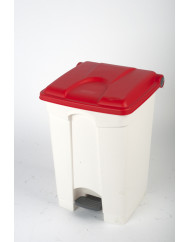 Collecteur à pédale plastique 45 L rouge Probbax