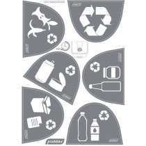 Collecteur à pédale plastique 45 L rouge Probbax