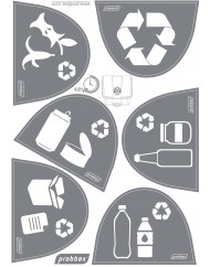 Collecteur à pédale plastique 45 L vert Probbax