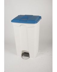 Collecteur à pédale plastique 90 L bleu Probbax