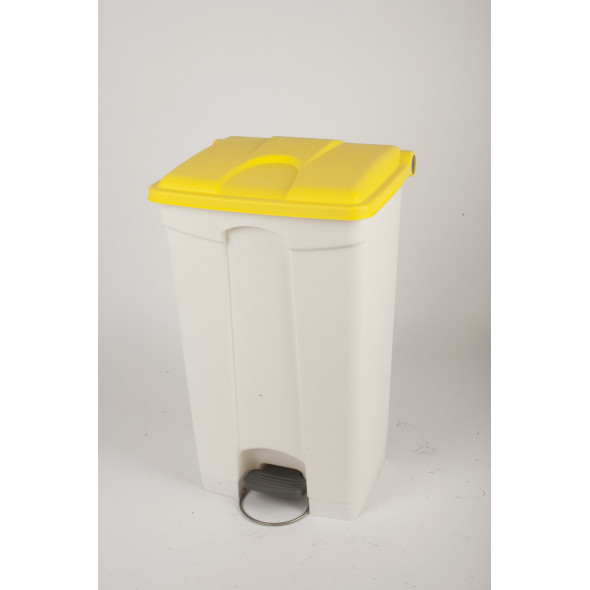 Collecteur à pédale plastique 90 L jaune Probbax