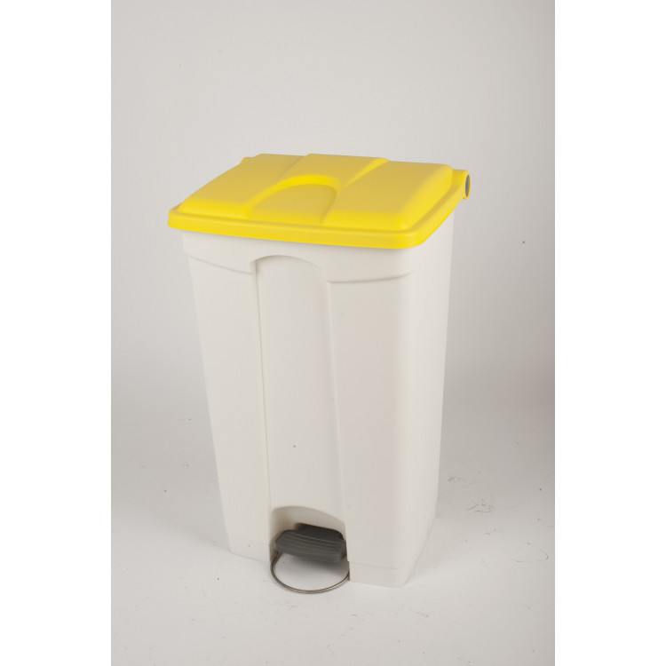 Collecteur à pédale plastique 90 L jaune Probbax
