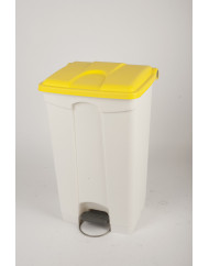Collecteur à pédale plastique 90 L jaune Probbax