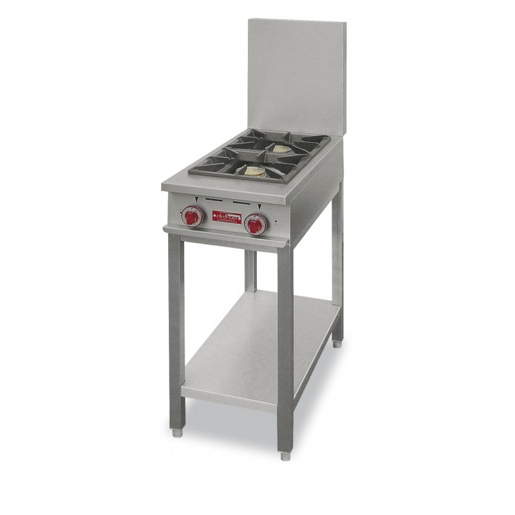 Table fourneau gaz 2 feux 2 zones de chauffe Sur pied(s) gaz 13 kW