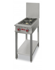 Table fourneau gaz 2 feux 2 zones de chauffe Sur pied(s) gaz 13 kW