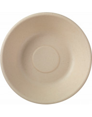 Assiette creuse bagasse rond marron Ø 16 cm Duni (50 pièces)
