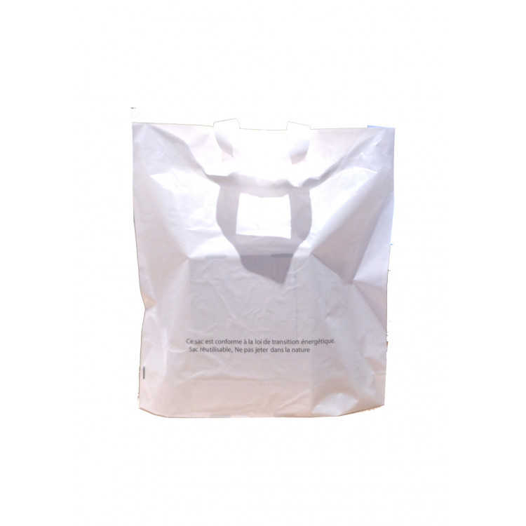 Sac bretelle plastique 650x600 mm 50 microns (250 pièces)