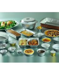 Godet rond gris aluminium Ø 8 cm 11 cl (100 pièces)