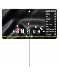 étiquette allergènes rectangulaire Presto Allergènes 70x130 mm Bequet (10 pièces)