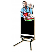 Stop trottoir rectangulaire 60 cm x 185 cm Boucherie Bequet