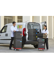 Socle rouleur sans poignée plastique 62,5x42x17 cm Cam Gobox Cambro