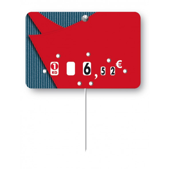 étiquette rectangulaire FREDO 70x105 mm Bequet (10 pièces)