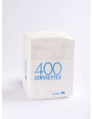Serviette blanc ouate de cellulose 30x30 cm (400 pièces)