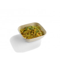 Saladier carré beige 17x17x5,3 cm 75 cl Be Pulp (50 pièces)