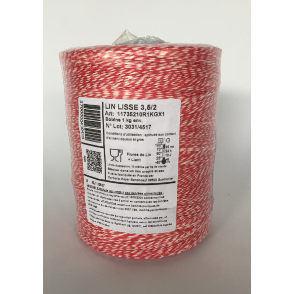 Ficelle alimentaire blanc lin