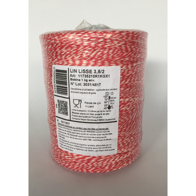 Ficelle alimentaire blanc lin