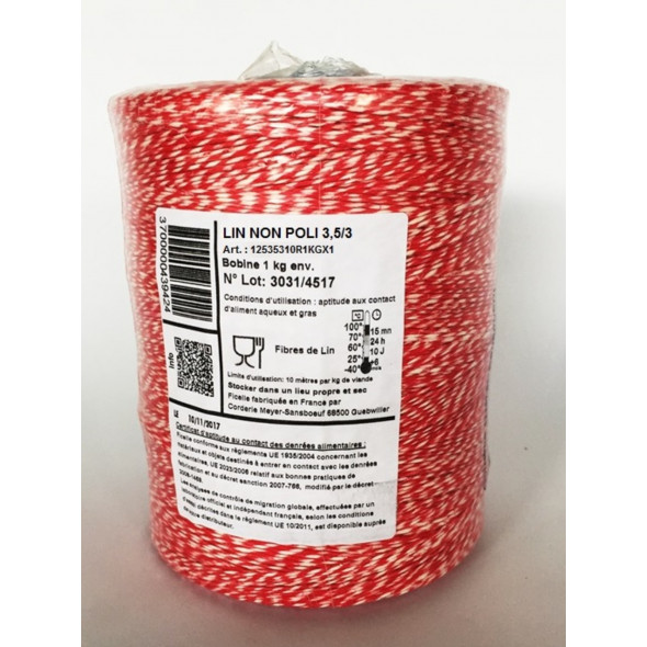 Ficelle alimentaire blanc lin