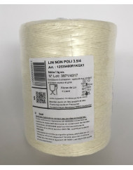 Ficelle alimentaire blanc lin