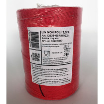 Ficelle alimentaire rouge lin