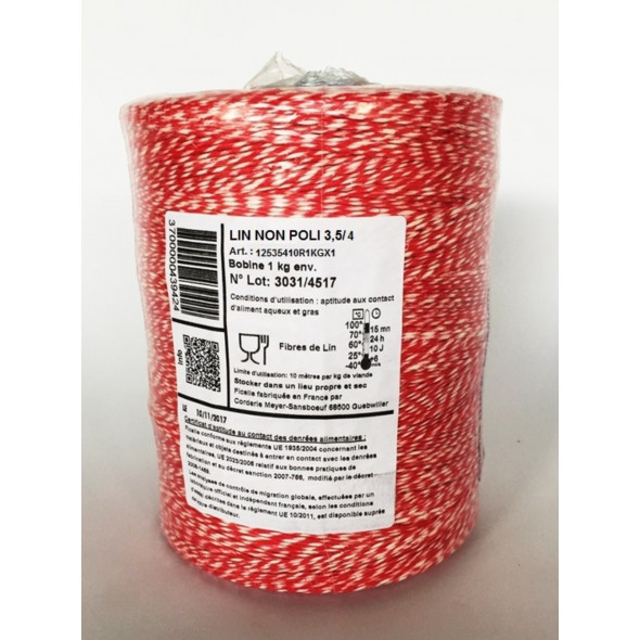 Ficelle alimentaire blanc lin