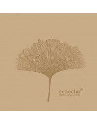 Serviette marron non tissé 20x20 cm Organic Duni (180 pièces)