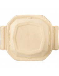 Couvercle pour boîte 40CL octogonal marron 16x16x3,9 cm Octabagasse Duni (80 pièces)