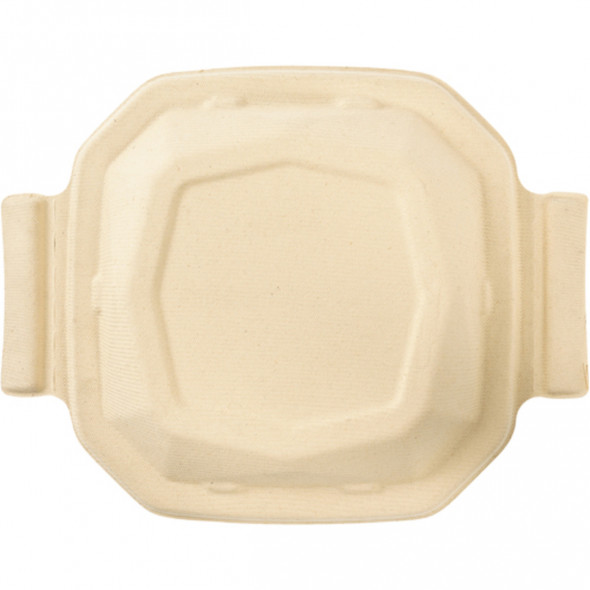 Couvercle pour boîte 65CL octogonal marron 19,1x19,1x3,5 cm Octabagasse Duni (50 pièces)