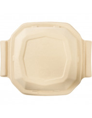 Couvercle pour boîte 1L octogonal marron 23,3x23,3x4,4 cm Octabagasse Duni (50 pièces)