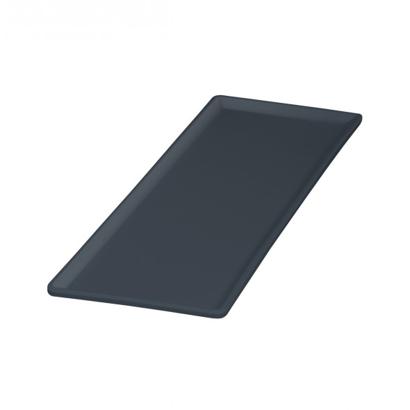 Plat GN2/4 mélamine gris 530x162 mm Vestah Platex