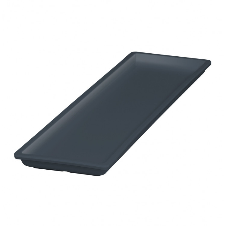Bac mélamine gris 530x162 mm Vestah Platex