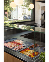 Bac mélamine gris 530x162 mm Vestah Platex