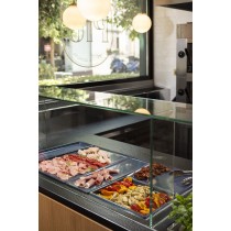 Bac noir mélamine 26,5 cm Vestah Platex