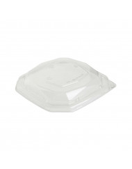 Couvercle pour boîte 65CL octogonal transparent 19,1x19,1x3,5 cm Octabagasse Duni (50 pièces)