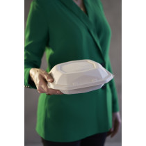 Couvercle pour boîte 65CL octogonal transparent 19,1x19,1x3,5 cm Octabagasse Duni (50 pièces)