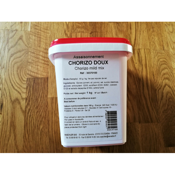 Assaisonnement chorizo doux 1,1 kg